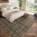 Washable 8x10 Area Rugs for Living Room, Boho Non-Slip Vintage Distress Large - Image 2