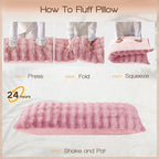 YZ HOME Faux Fur Fluffy Body Pillow - Image 9