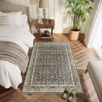 Washable 2x3 Entryway Rug, Boho Non-Slip Door Mat Vintage Distress Small Rugs - Image 2