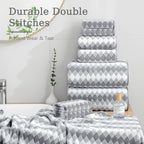 8 Piece Bathroom Towel Set Gray |2 Oversized Large Bath Towels Sheet, 2 Hand - Image 6