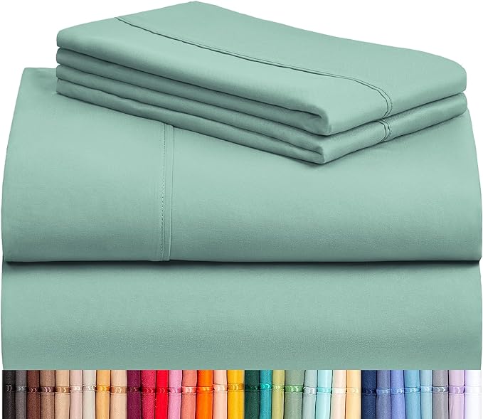 LuxClub 4 PC Queen Sheet Set, Breathable Luxury Bed Sheets, Deep Pockets 18" - Image 7
