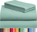 LuxClub 4 PC Queen Sheet Set, Breathable Luxury Bed Sheets, Deep Pockets 18" by LuxClub