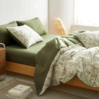BOLINLIVING Floral Duvet Cover Twin Size, Breathable Soft Microfiber Bedding Set - Image 5