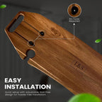 Lush & Style Premium Large Bathtub Tray Large & Thick 35x10 Inch, Acacia Wood - Image 4