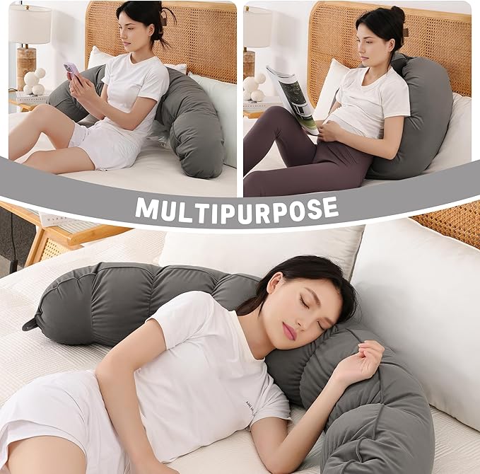 Peallow – Long Round Body Pillow - Image 6