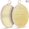 2PCS Natural Exfoliating Loofah Body Scrubber, Premium Loofah Exfoliating Body by Xeiophoy