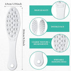 2 Pcs Stainless Steel Foot File Callus Remover Double Sided Metal Foot Rasp - Image 2