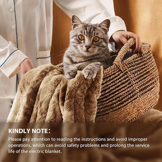 Homemate Electric Heated Blanket Full Size - Image 6