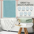 VOOVA & MOVAS Bath Towels Set of 4, Large 30" x 56" - Image 5