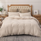 PURE ERA Jersey Knit Duvet Cover Set 100% T-Shirt Heather Cotton Super Soft - Image 9