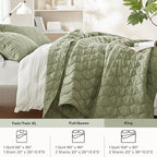 Comfort Spaces King Quilt Set Modern Reversible Ogee Coverlet King Bedding Set - Image 7