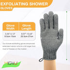 MIG4U Shower Exfoliating Scrub Gloves, Bathing Gloves Body Wash Dead Skin - Image 6
