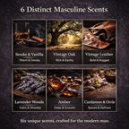 Candles for Men, 6 Pack Soy Wax Gift Set, 300H Long Lasting Home Fragrance - Image 3
