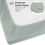 Yoofoss Baby Crib Sheets for Boys Girls, Fitted Crib Sheet 2 Pack for Standard - Image 3
