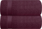 Belizzi Home Cotton 2 Pack Oversized Bath Sheet 35x70, Large Bath Sheet by Unknown