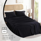 King Sheet Set 4 Piece, Wrinkle Free, Oeko-Tex Certified - Image 6