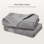 BIOWEAVES 100% Organic Cotton 700 GSM Plush Bath Towels 30" x 58" GOTS Certified - Image 2