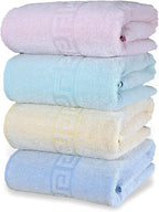 BolBom*S 100% Cotton Bath Towels, 4 Pack, Light Weight, Super Absorbent and - Image 7