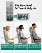 Snailax Gifts for Men Women Chair Back Massager for Full Back Pain Relief Deep - Image 6