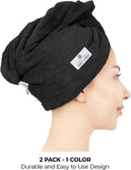 American Soft Linen 100% Cotton Hair Towels - Image 2