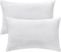 BEDELITE Flannel King Size Pillow Cases Set of 2, Decorative Waffle Weave by BEDELITE