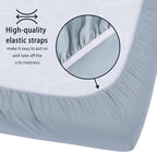 GUNTAIL Baby Crib Sheets for Boys Girls, 2 Pack Fitted Crib Sheet for Standard - Image 6