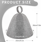 JaGely Sauna Hat for Men Women Sauna Hat Vaporarium Cap Russian Banya Cap for - Image 2