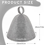 JaGely Sauna Hat for Men Women Sauna Hat Vaporarium Cap Russian Banya Cap for - Image 2