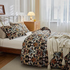 mixinni Duvet Cover Full Size, Cotton Percale Farmhouse Bedding Sets Soft - Image 4