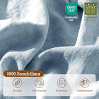 LBRO2M 100% France Linen Duvet Cover Set Full Size 3 Pcs Natural Flax Comforter - Image 3
