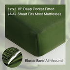 DOZ Sheet Set, 100% Viscose derived from Bamboo, Organically Grown, Buttery Soft - Image 4