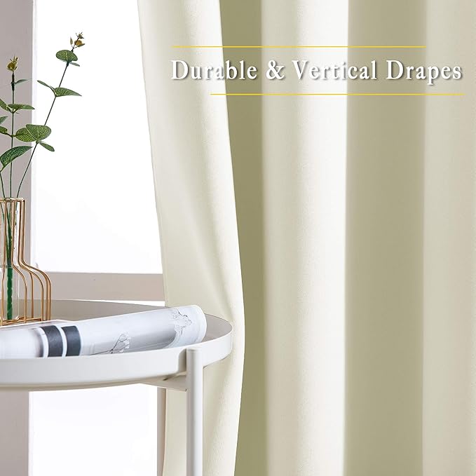 NICETOWN Light Blocking Curtains and Drapes Extra Long 120" - Image 5
