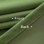 Joydeco Green Velvet Curtains 96 inch 2 Panel, Room Darkening Super Soft Velvet - Image 6
