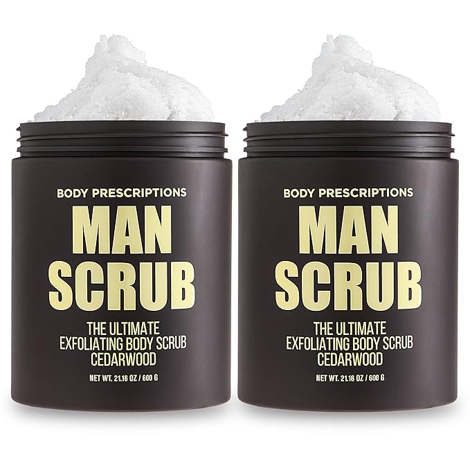 Body Prescriptions Men’s Exfoliating Body Scrub – Ultimate Skin Cleansing Wash by BodyPrescription