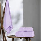 BOUTIQUO Ultra Soft 3 Pack Cotton Towel Set, Contains a Bath Towels 28x55 inch - Image 4