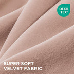 Joydeco Candy Pink Velvet Curtains 108 Inches 2 Panels, Luxury Thermal - Image 2