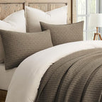 EVERGRACE Cross Stitch Pre-Washed Cotton Quilt Bedding Set Queen Size, - Image 2