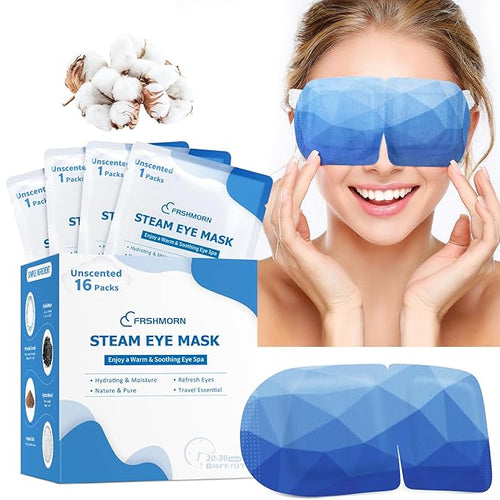 16Packs Steam Eye Mask, Heated Eye Mask by FRSHMORN
