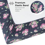 Yoofoss Baby Crib Sheets for Boys Girls, Fitted Crib Sheet 2 Pack for Standard - Image 3