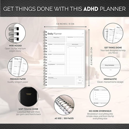 ADHD Daily Planner for Neurodivergent Adults - Image 2