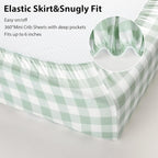 Baby Mini Crib Sheets Boy, Portable 38”x26” Pack and Play Sheets Fitted - Image 7