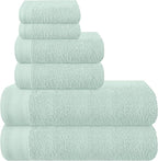 Ultra Soft 6 Pack Cotton Towel Set, Contains 2 Bath Towels 28x55 inch, 2 Hand by Unknown