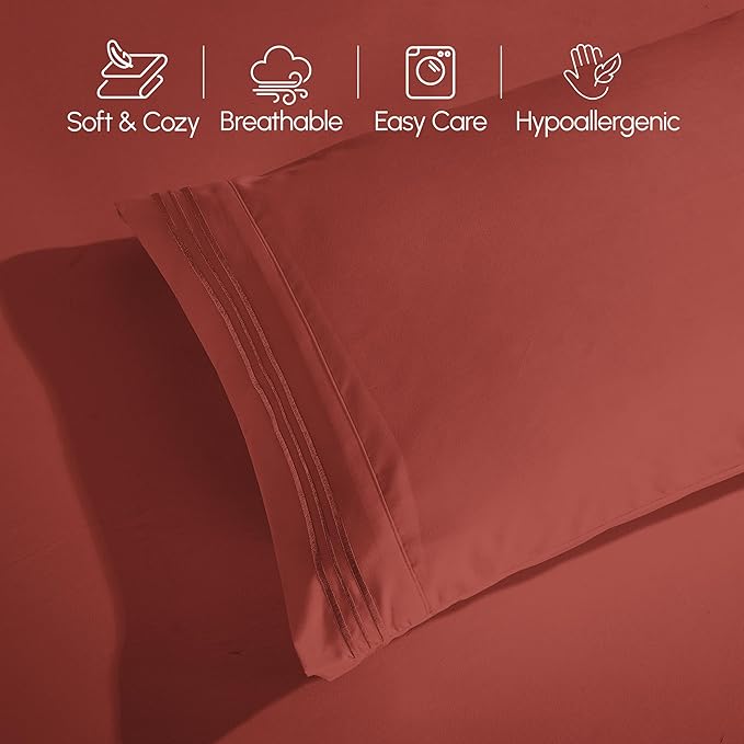 Elegant Comfort Luxurious 1500 Premium Hotel Quality Microfiber Three Line - Image 6