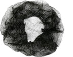 ProtectX 100-Pack Black Disposable Hair Nets, Elastic Head Cover, Bouffant Caps - Image 3