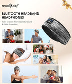 MUSICOZY Sleep Headphones Bluetooth 5.4 Headband, Wireless Earphones Music - Image 8