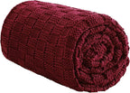 Knitted Weighted Blanket for Adult, No Beads Heavy Blanket 60” x 80'' 17lbs by Unknown