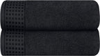 GLAMBURG 100% Cotton 2 Pack Oversized Bath Towel Set 28x55 Inches, Ultra Soft by GLAMBURG