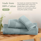Springtree Home 100% Cotton Bath Towel Set of 4 | Super Soft & Absorbent - Image 4