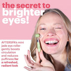 Mini Jade Eye Roller by Afterspa, Preppy Skincare, Gua Sha Facial Tools - Image 5