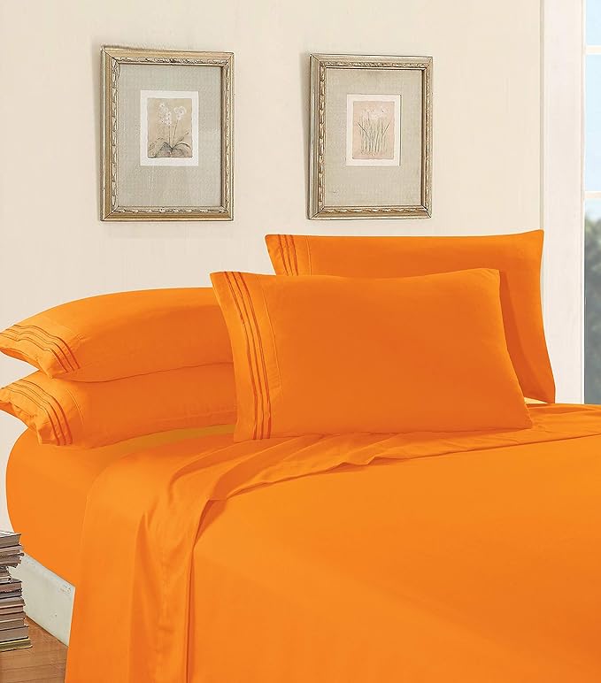 Elegant Comfort Luxury 1500 Premium Hotel Quality Microfiber 5-Piece Sheet Set - Image 3